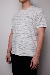 FREQUENCY STRIPE TEE - WHITE