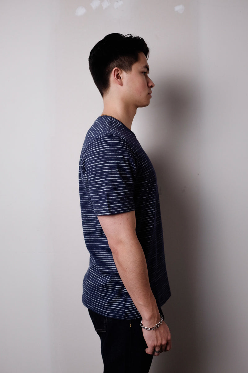 FREQUENCY STRIPE TEE - MIDNIGHT