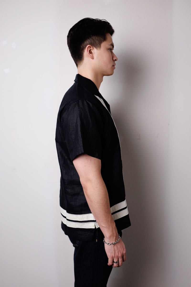 LEISURE SHIRT - BLACK BORDER
