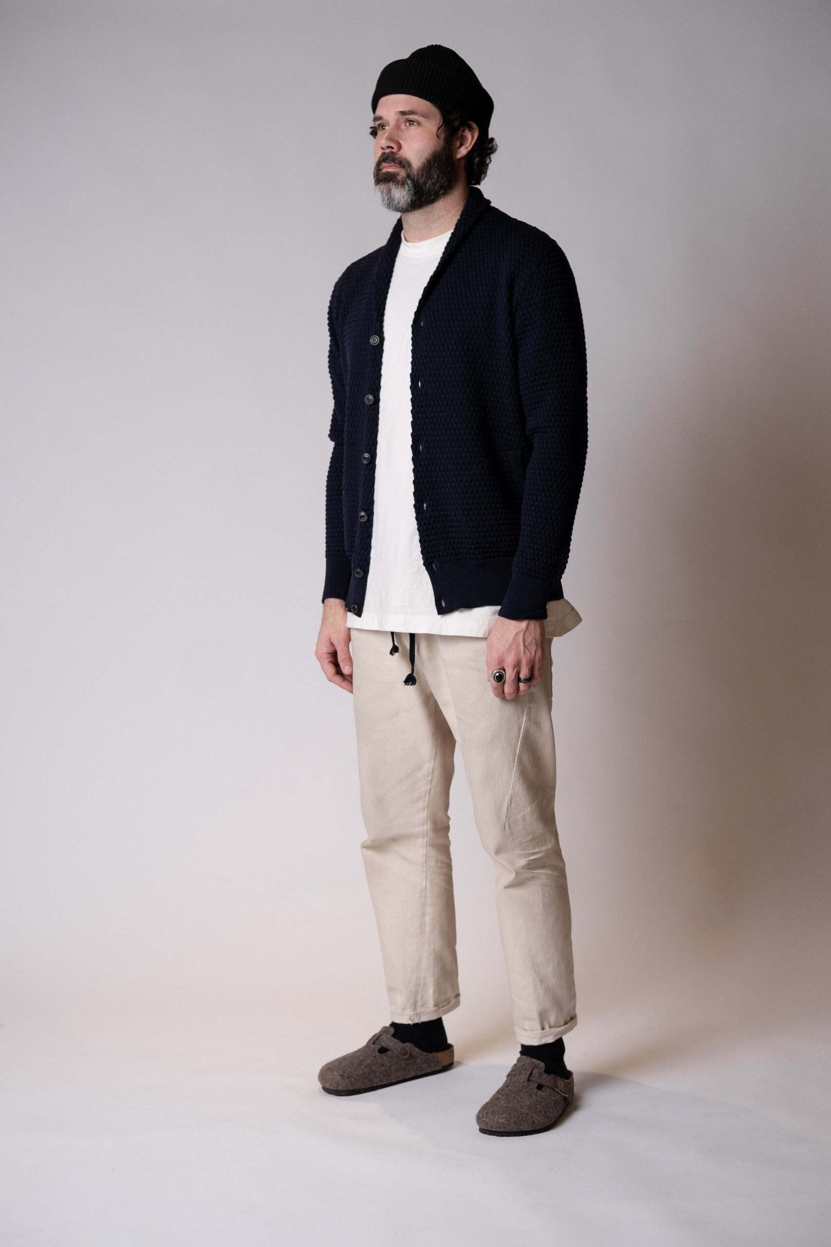 SHAWL COLLAR CARDIGAN