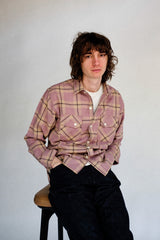 CROSSCUT FLANNEL - MAUVE SLUB