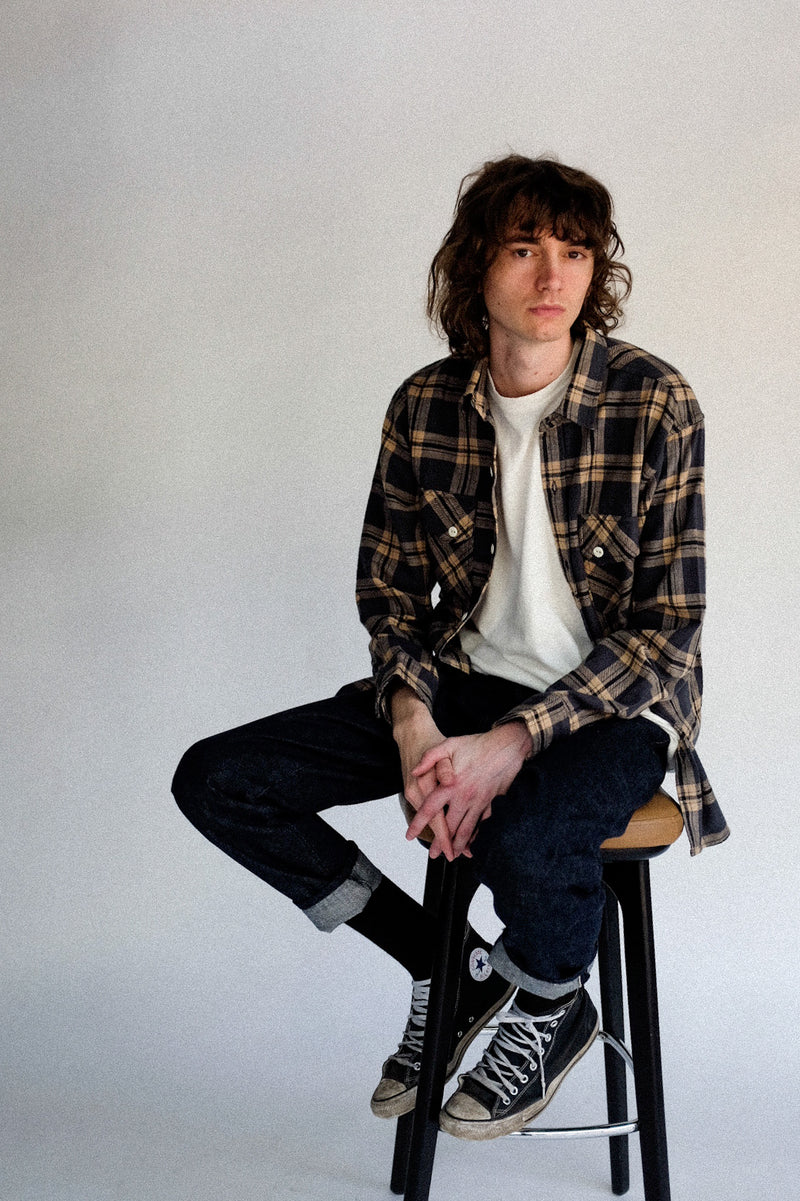 CROSSCUT FLANNEL - SLATE SLUB